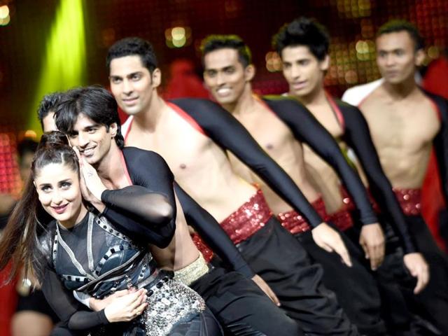Kareena Kapoor Khan performs on stage at the 15th International Indian Film Academy (IIFA) Awards in Tampa, Florida. (AFP)