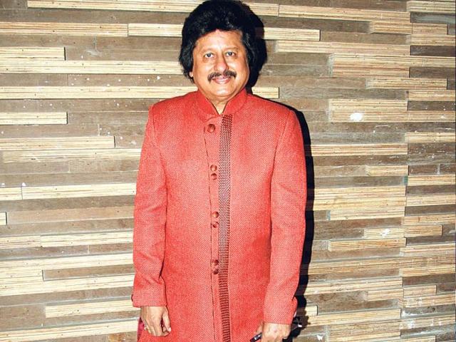 Pankaj Udhas spotted at an event in Mumbai.