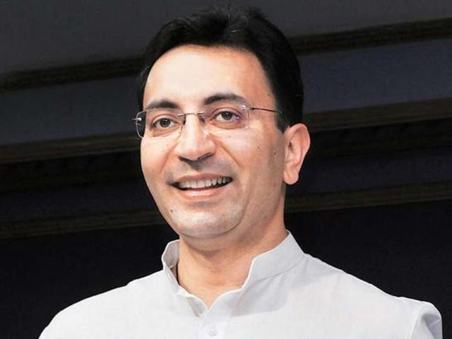 A file photo of Jitin Prasada, minister of state, defence and human resource development. (HT photo)