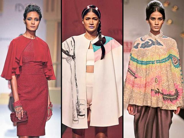 Tapping the trend: Our own runways have been studded with designer versions of capes that vary from Victorian daintiness to shimmer-ridden creations. From fashion veteran Ritu Kumar to the new design crusaders like Masaba Gupta, the cape has been a favourite with many Indian designers. "I think capes are sporty chic and also, very travel friendly," says Masaba. We loved what we saw for the Autumn/Winter season at last month’s fashion week and they gave us a big style inspiration! (HT PHOTO)