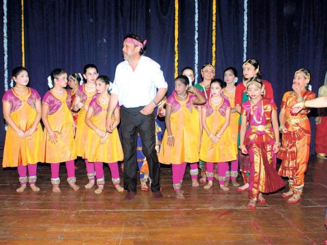 Jackie Shroff at a dance event in the city. (HT PHOTO)