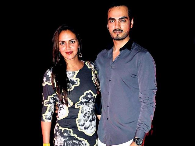 Esha Deol and husband Bharat Takhtani were guests at a party held at a city nightclub.