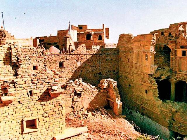 At-present-the-Sonar-Fort-in-Jaisalmer-is-in-a-dilapidated-state-HT-Photo At-present-the-Sonar-Fort-in-Jaisalmer-is-in-a-dilapidated-state-HT-Photo