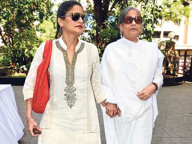 Mother-daughter duo Salma Khan (right) and Alvira Agnihotri Khan (left) were at an event in Mumbai.