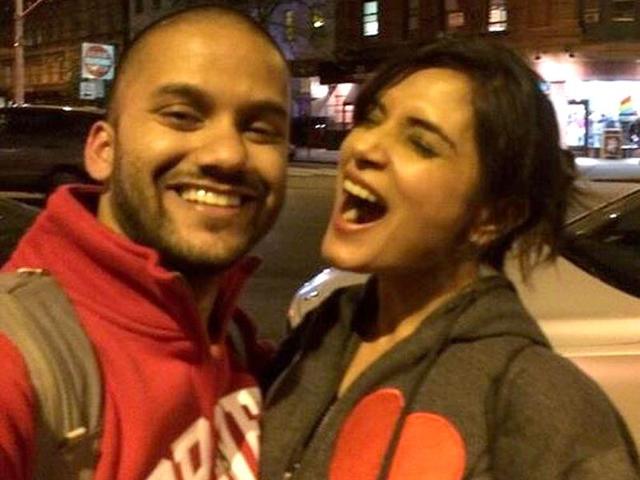 Richa Chadda was spotted chilling out some friends in NYC. She wrote on her wall: "Brilliant evening with @arnabito and Anthony #Soho#NYC :-) "