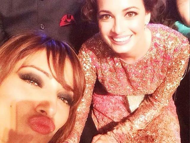 New B-town buddies? Bipasha Basu with Dia Mirza.