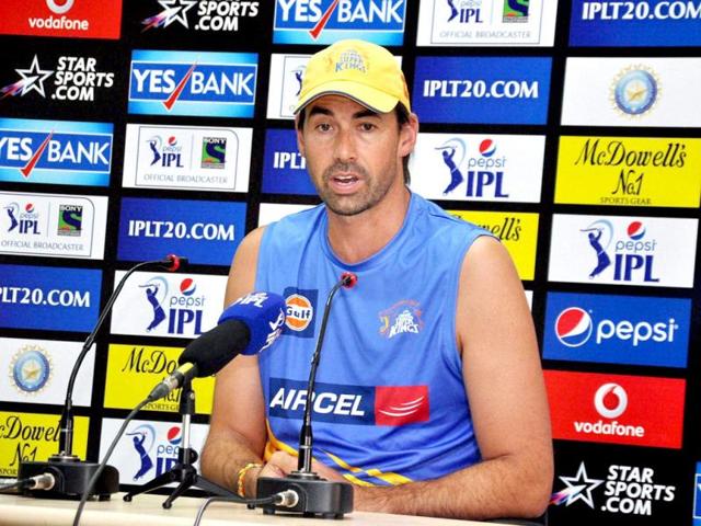 Chennai-Super-Kings-coach-Stephen-Fleming-addresses-a-press-conference-at-JSCA-stadium-in-Ranchi-PTI-Photo Chennai-Super-Kings-coach-Stephen-Fleming-addresses-a-press-conference-at-JSCA-stadium-in-Ranchi-PTI-Photo