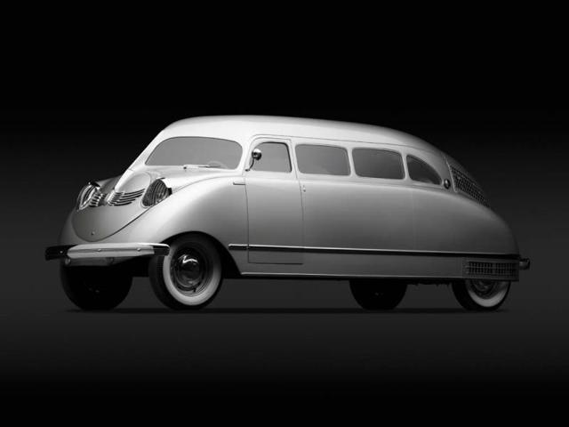 Stout Scarab, 1936 : Designed by William B. Stout it would from the conceptual basis for the US minivan and the European MPV some 50 years later. Photo: AFP Stout Scarab, 1936 : Designed by William B. Stout it would from the conceptual basis for the US minivan and the European MPV some 50 years later. Photo: AFP