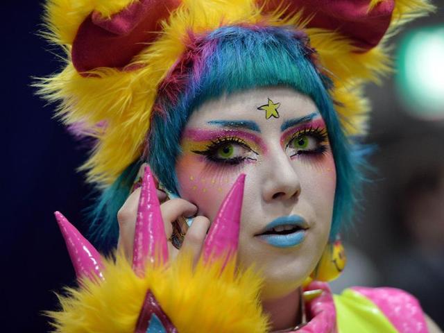A woman dressed in costume attends the Supanova Pop Culture Expo in Sydney. (AFP photo)