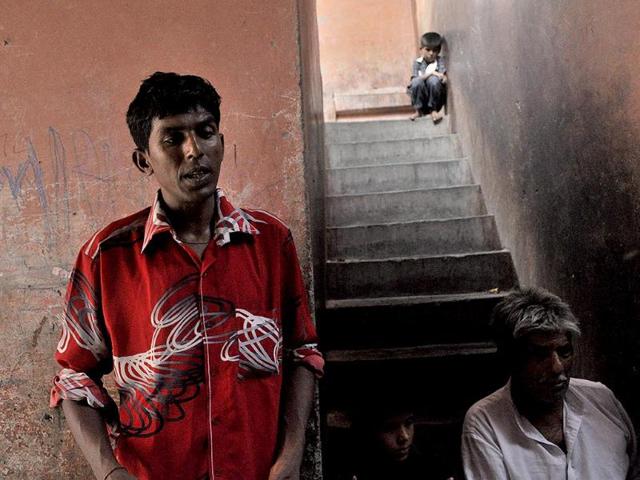 Laxman was among Hindus from Pakistan who came to India during the Maha Kumbh Mela and chose not to return. He now lives on the outskirts of Delhi. (Saumya Khandelwal/ HT Photo)