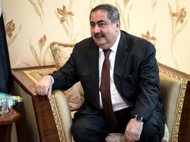 Iraqi foreign minister Hoshyar Zebari meets John Kerry (not pictured) in Baghdad. (Reuters photo)