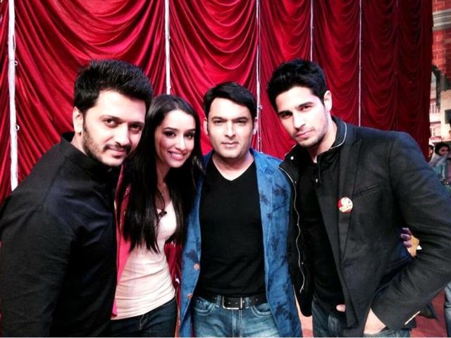 Ek Villain actors Siddharth Malhotra, Riteish Deshmukh and Shraddha Kapoor visited the sets of Comedy Nights with Kapil and had some fun. Browse through.