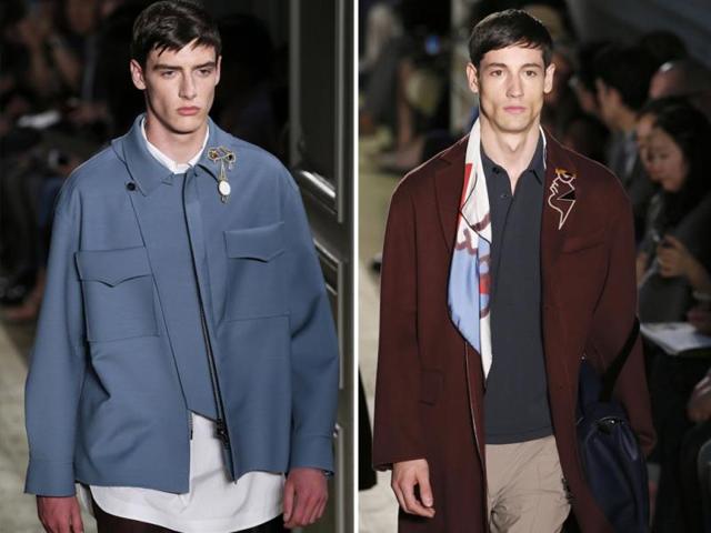 Even in his spring-summer collection, Valentino couldn't ignore the ever-so-essential jackets.