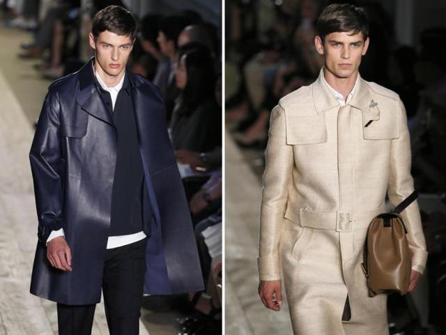 Models donning Valentino's latest offering to the fashion world. (AFP Photo)