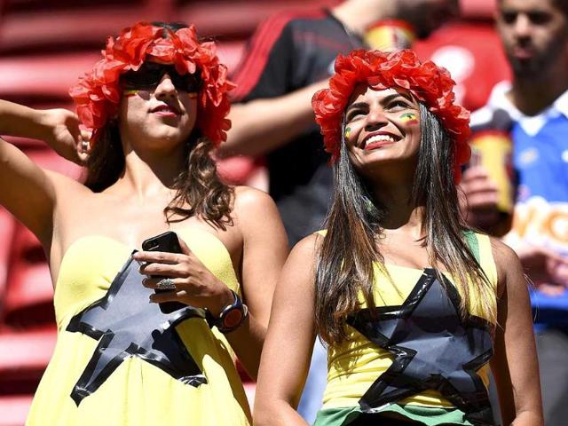 Ghana fans attend the 2014 World Cup Group G match against Portugal at the Brasilia national stadium in Brasilia. (Reuters Photo) Ghana fans attend the 2014 World Cup Group G match against Portugal at the Brasilia national stadium in Brasilia. (Reuters Photo)