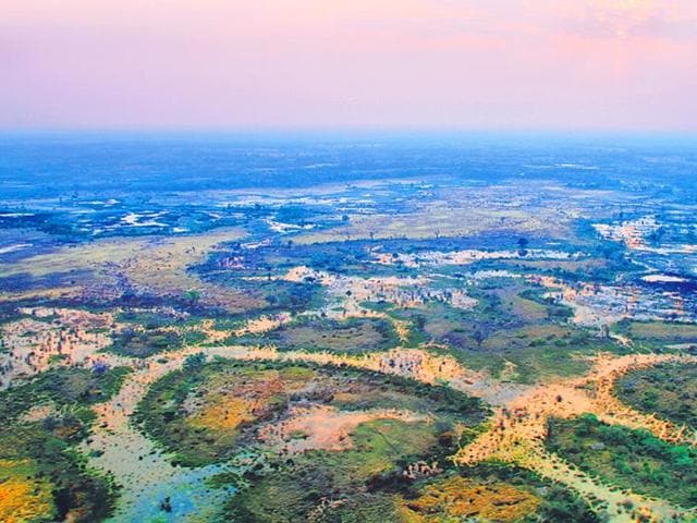 Okavango Delta (Botswana): Home to some of the world’s most endangered species — the white and black rhinoceros and African wild dog — this delta comprises permanent marshlands and seasonally flooded plains. The annual flooding here occurs during the dry season, and native plants and animals have synchronised their biological cycles with these seasonal rains and floods.