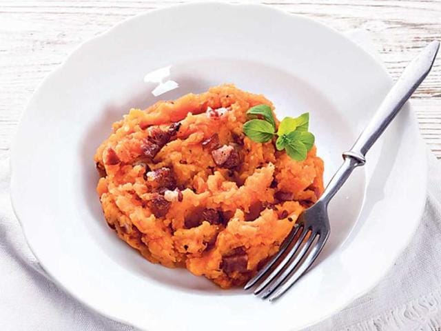 STAMPPOT, Netherlands Stamppot or ‘stomp the pot’ is a simple dish: boil some potatoes, kale and other vegetables. Mash them, mix them and then mash them some more. Depending on what you top this meal with, ideally meat or a sausage of your choice — you can make it vegetarian or &shy;non-vegetarian. Although its origin remains unknown, it’s considered one of the most traditional Dutch meals of all times. Some claim that it dates back to the 1500s.