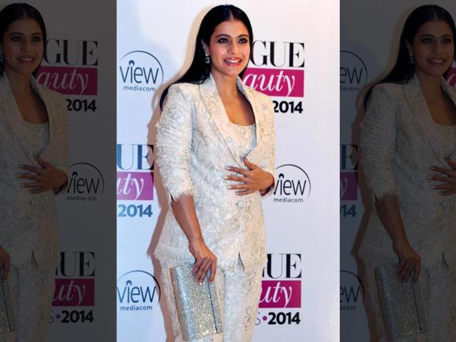 Bollywood actor Kajol Devgan attends the 2014 Vogue Beauty Awards in Mumbai. (AFP)