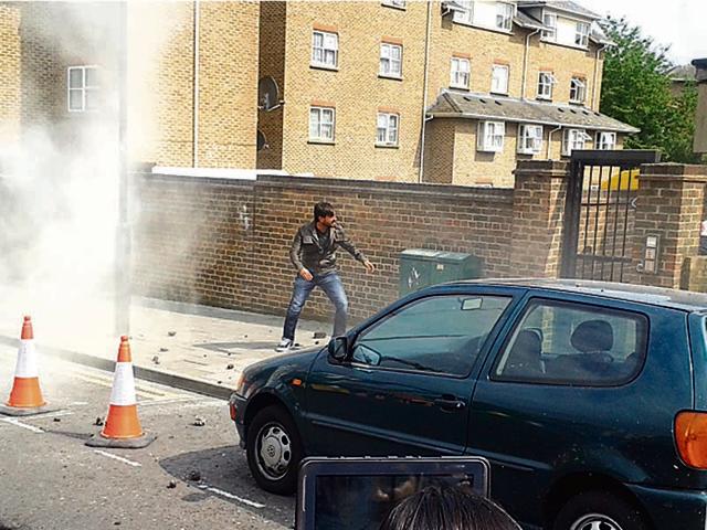 Saif Ali Khan was seen shooting on Ealing Road, London last week for his upcoming movie ‘Phantom’. The action-thriller will also feature Katrina Kaif in the lead. (Courtesy: Alex Pereira)