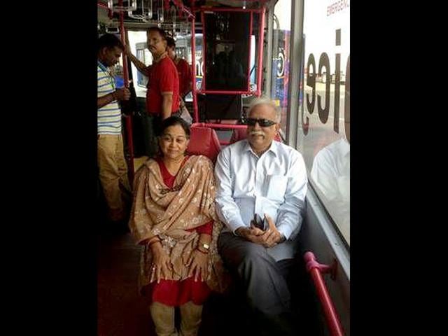Aviation-minister-Ashok-Gajapathi-Raju-Pusapati-travelling-in-an-airline-ferry-bus-HT-Photo Aviation-minister-Ashok-Gajapathi-Raju-Pusapati-travelling-in-an-airline-ferry-bus-HT-Photo