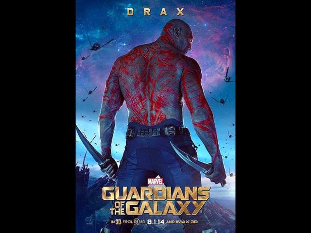 David Bautista plays Drax, the Destroyer -- a fist-happy man who doesn't get metaphors.