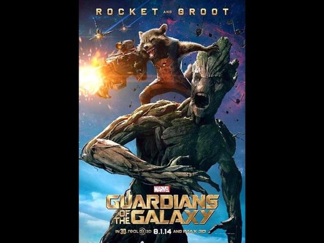 Rocket (voiced by Bradley Cooper) and Groot (voiced by Vin Diesel) are pair of a gun-toting racoon and a sentient tree.