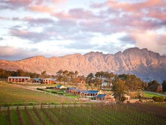 The property is set in the Franschhoek valley, also known as the food and wine capital of South Africa.
