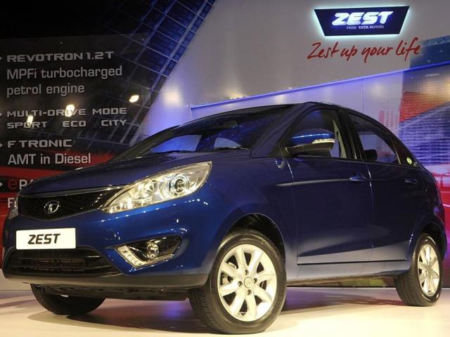 Indian-Tata-Motors-car-Zest-is-seen-during-the-car-s-launch-in-Mumbai-on-August-12-2014-Zest-the-mid-segment-compact-sedan-is-available-in-four-petrol-and-five-diesel-models-Photo-AFP Indian-Tata-Motors-car-Zest-is-seen-during-the-car-s-launch-in-Mumbai-on-August-12-2014-Zest-the-mid-segment-compact-sedan-is-available-in-four-petrol-and-five-diesel-models-Photo-AFP