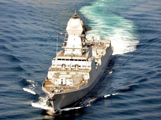 The-new-Indian-Naval-ship-INS-Kolkata-anchored-at-the-navy-dock-during-its-media-preview-in-Mumbai-AFP-Photo