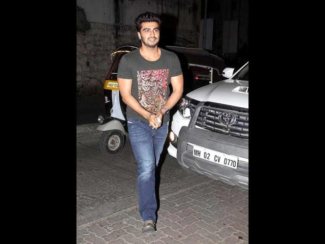 Arjun Kapoor was also spotted at the wrap-up bash for Bdlapur. (Photos: Yogen Shah)