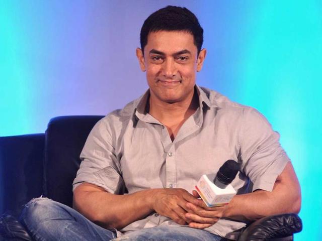 Aamir Khan strikes a pose. (AFP Photo)