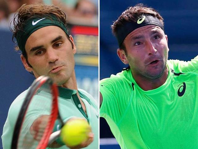 Roger Federer (R) will face world number 77, the Bosnian born Marinko "Mad Dog" Matosevic. Matosevic caused a stir at Wimbledon this year when he criticised Andy Murray's decision to hire Amelie Mauresmo as coach. (Agency Photo)