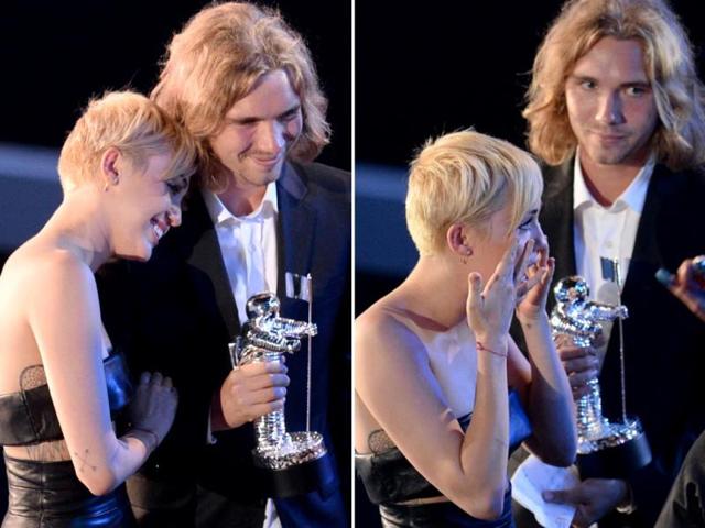 1-Miley-Cyrus-was-the-indisputable-winner-of-the-MTV-Video-Music-Awards-last-night-The-troubled-star-finally-revealed-a-side-of-her-that-usually-keeps-hidden-from-the-media-She-brought-with-her-a-homeless-guy-as-her-date-for-the-evening-who-collected-her-award-on-her-behalf-The-guy-Jesse-made-a-small-and-moving-speech-on-his-life-as-a-homeless-youth-while-Cyrus-was-seen-with-her-eyes-brimming-with-tears