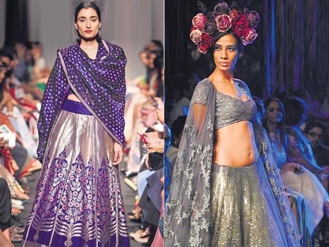 Chanderi silks: The woven fabric may have fallen out of favour, with more women preferring nets, embellishments and chiffons of late, but Sanjay Garg reinforced it with pretty, dainty silhouettes this season. We’re inspired to dig into mum’s wardrobe now. | Cape dupattas: Hate dupattas that hide the pretty work on the front of your outfit? Manish Malhotra offers a wise solution. Try a net cape that adds tons of drama and a fairy-tale-like feel.