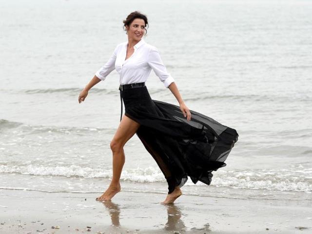 The Italian actor Luisa Ranieri who arrived in Venice on Tuesday will host the event with her inaugural act being the official red carpet ceremony at the Sala Grande that will mark the start of the 71st Venice Film Festival this evening. (AFP)