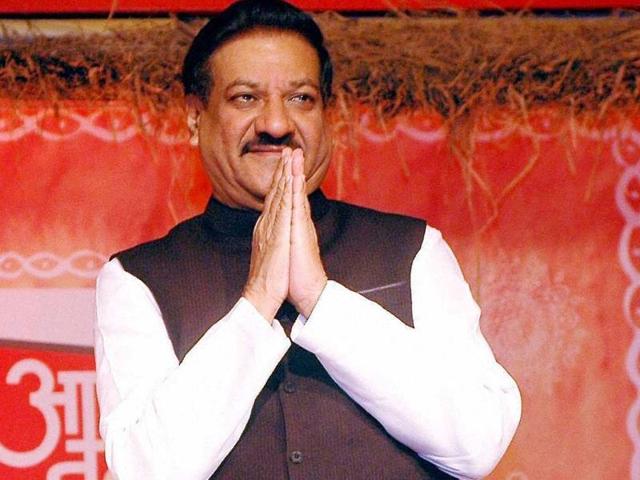 File PTI Photo: Maharashtra chief minister Prithviraj Chavan addresses a public meeting in Mumbai.