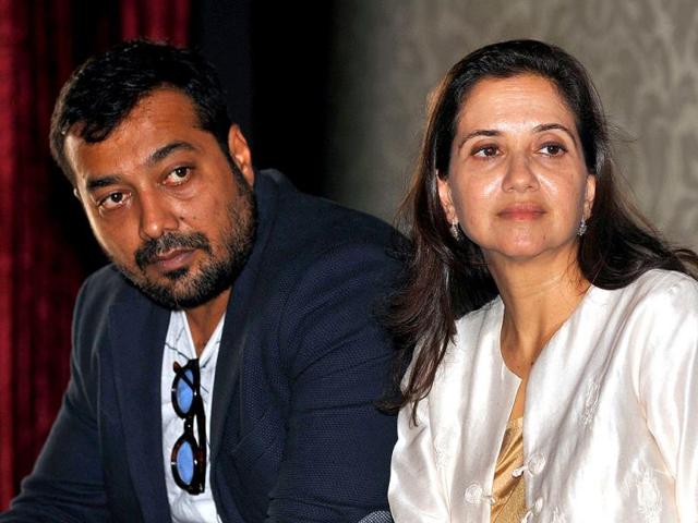 Anurag Kashyap and Anupama Chopra snapped at attend the press conference of the 16th Mumbai film festival. (AFP Photo)