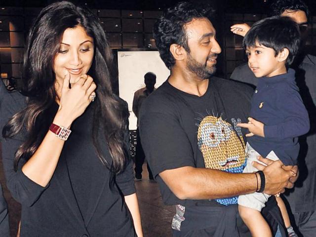Shilpa Shetty with her husband Raj Kundra and son Viaan Raj Kundra. This star kid has some really stylish birthday parties and already has a Twitter account to boot. Shilpa Shetty with her husband Raj Kundra and son Viaan Raj Kundra. This star kid has some really stylish birthday parties and already has a Twitter account to boot.