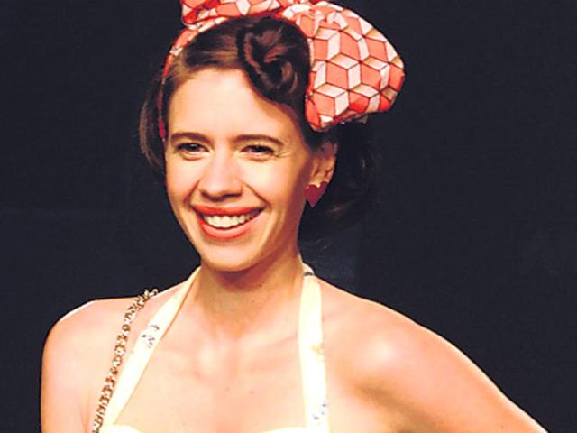 Kalki Koechlin at a fashion event in Mumbai. (HT photo)