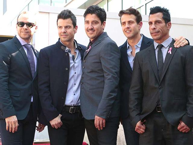 Band members (L-R) Donnie Wahlberg, Jordan Knight, Jonathan Knight, Joey McIntyre and Danny Wood. (Reauters photo) Band members (L-R) Donnie Wahlberg, Jordan Knight, Jonathan Knight, Joey McIntyre and Danny Wood. (Reauters photo)