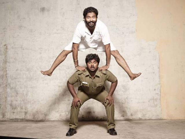 The film is about son extracting revenge for his father's death and then there is also a parallel story of hide-and-seek thief and cop story. (ThirudanPoliceMovie/Facebook)