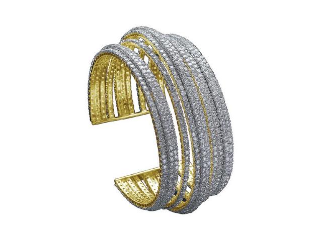 Bracelet studded with diamonds set in 18ct gold. Available at Gehna Jewellers Bandra West, Mumbai, Price on request