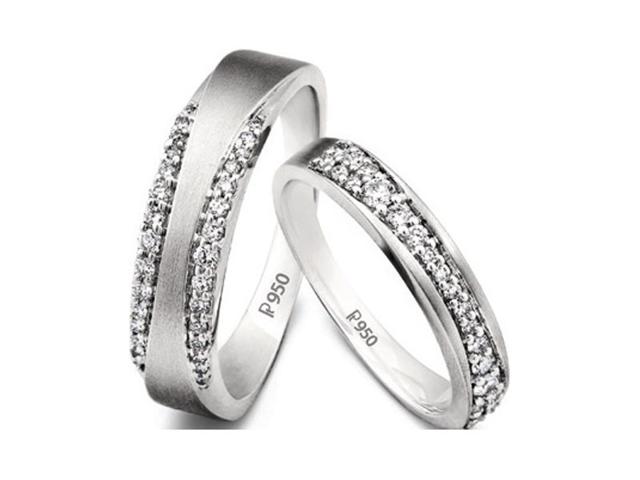 Love bands with a string of diamonds set in platinum. Available at leading jewellers. Price: Rs 60,000 onwards
