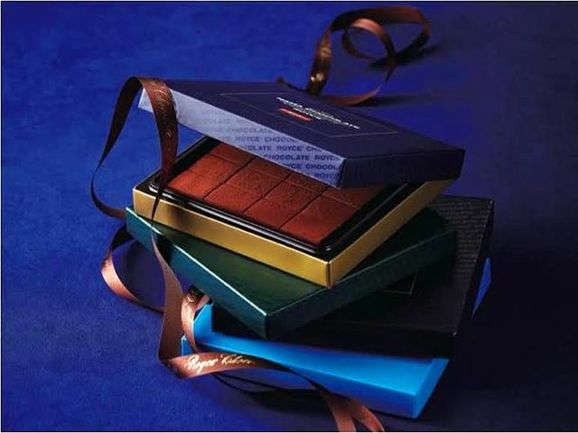 Nama from Royce is a cocoa-dusted truffle-like chocolate that needs a specially designed spatula to lift and hold it. Available in various flavours at Ambience Mall, Vasant Kunj. Price: Rs 1,050 for 125gm