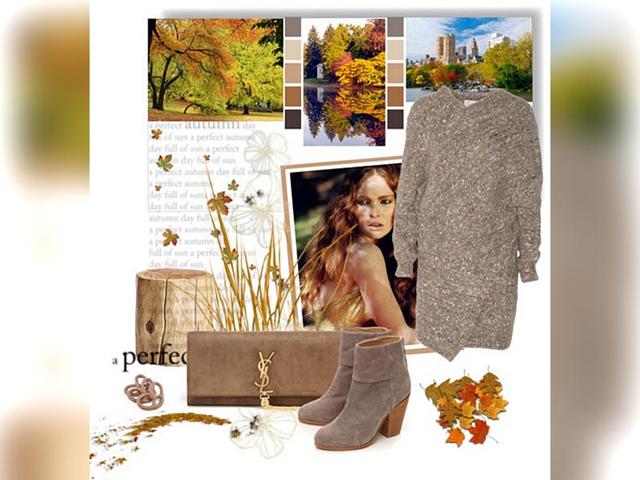 Autumn stroll: Stella McCartney dress, Rag & Bone booties, Yves Saint Laurent clutch Autumn stroll: Stella McCartney dress, Rag & Bone booties, Yves Saint Laurent clutch