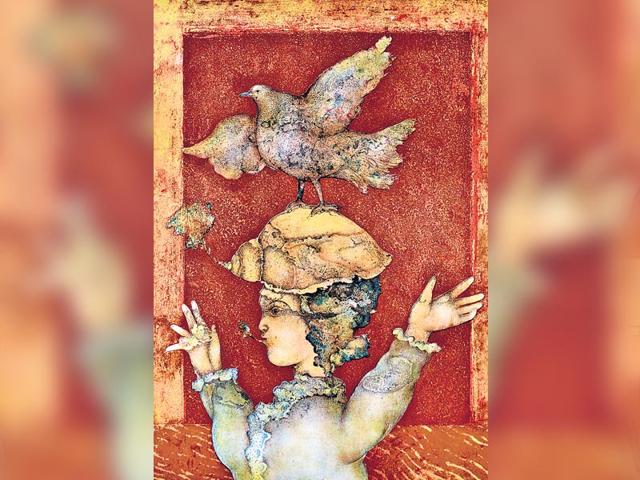 Sakti Burman's 'Reeves at Reflect no-1'