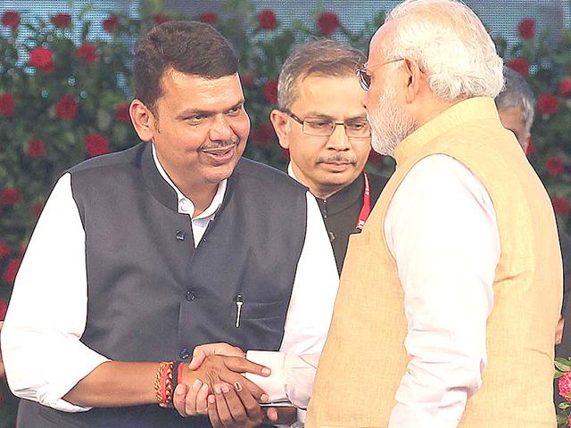 Devendra-Phadnavis-takes-oath-as-chief-minister-of-Maharashtra-at-the-swearing-in-ceremony-at-Wankhede-Stadium-in-Mumbai--Anshuman-Poyrekar-HT-photo