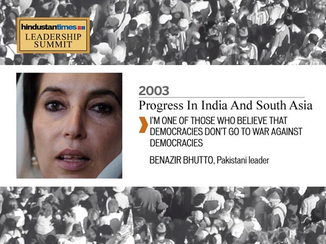 Benazir Bhutto, 2003