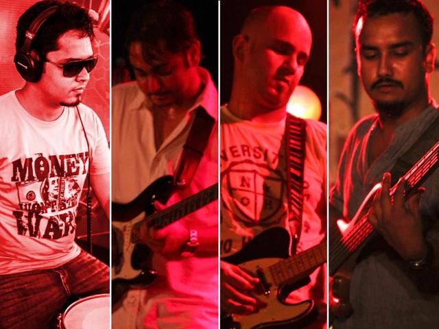Members-of-Voodoo-Child-Tanmoy-Ray-Choudhury-Drums-Amborish-Saikia-Lead-Guitars-Rittique-Phukan-Vocals-and-Guitars-Partha-Pratim-Patgiri-Bass