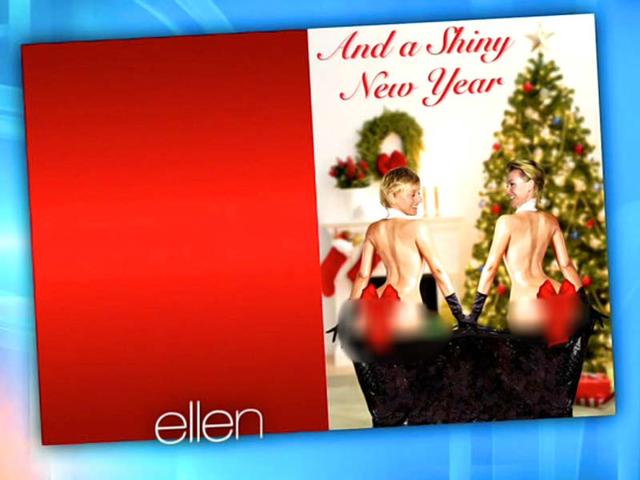 Ellen-Degenres-and-Portia-de-Rossi-in-a-photoshopped-holiday-greeting